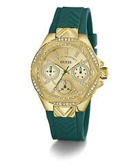 Guess Women's Multi-Function Green Silicone Watch 38mm
