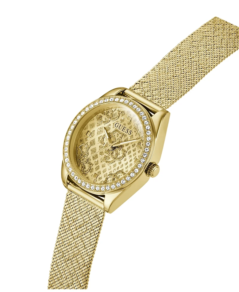 Guess Women's Analog Gold Mesh Watch 32mm