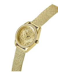 Guess Women's Analog Gold Mesh Watch 32mm