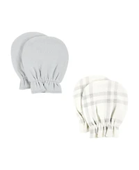 Hudson Baby Baby Boys Hudson Cotton Scratch Mittens, Forest Animals, 0-6 Months