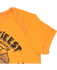 Star Wars Baby Boys Chewbacca C-3PO R2-D2 Darth Vader Yoda 5 Pack Short Sleeve Bodysuits