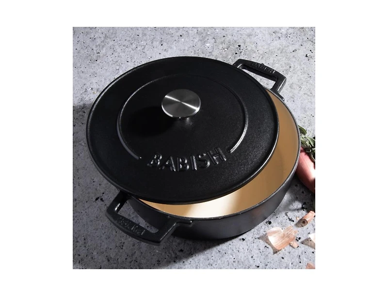 Babish 3 Qt Matte Enamel Cast Iron Braiser