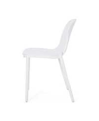 Streamdale Modern Perforated Outdoor Dining Chair Set for Refined Outdoor Designs