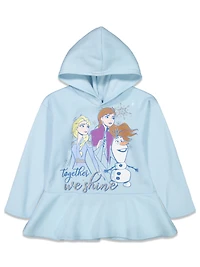 Frozen Girls Elsa Princess Anna Olaf Hoodie and Leggings Outfit Set