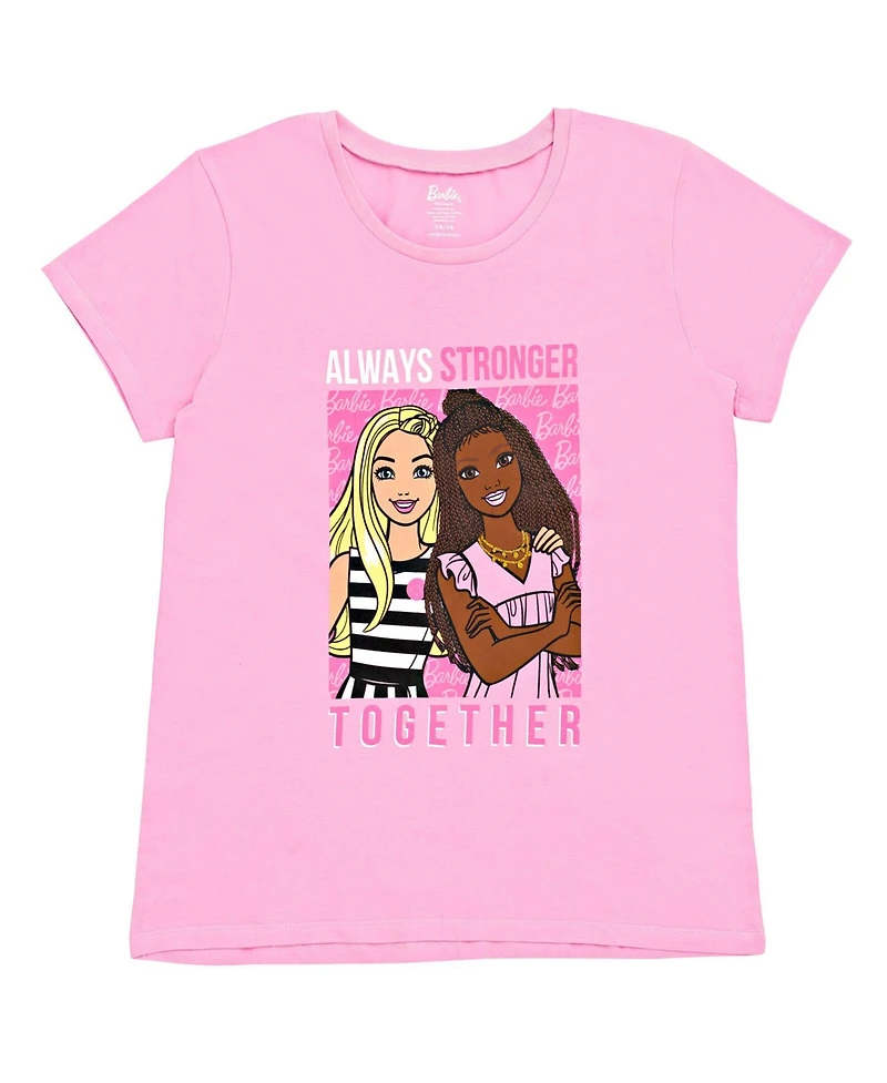 Barbie Toddler Girls T-Shirt and French Terry Shorts Outfit Set