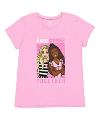 Barbie Toddler Girls T-Shirt and French Terry Shorts Outfit Set