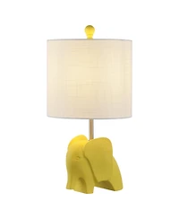 Jonathan Y Koda 17.5" Eclectic Southwestern Resin/Iron Elephant Led Kids' Table Lamp, Yellow