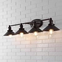 Jonathan Y July 36.25" 4-Light Metal Vanity Light, Oil Rubbed Bronze