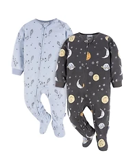 Gerber Baby Boys Baby Blanket Sleepers, 2-pack