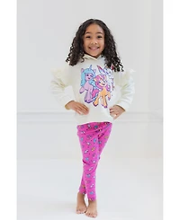 My Little Pony Girls Zipp Storm Sunny Starscout Izzy Moonbow Pullover Fleece Hoodie & Leggings Outfit Set to