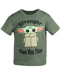 Starwars Boys Star Wars The Mandalorian T-Shirt and French Terry Shorts Outfit Set to