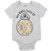 Star Wars Baby Boys Chewbacca C-3PO R2-D2 Darth Vader Yoda 5 Pack Short Sleeve Bodysuits