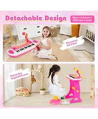 Skonyon 31-Key Kids Piano Keyboard Toy with Microphone and Multiple Sounds for Age 3+
