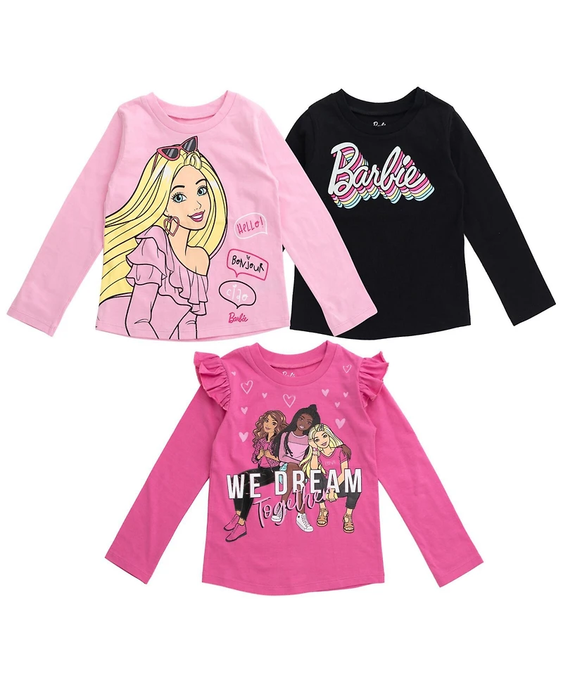 Barbie Toddler Girls Pack T-Shirts
