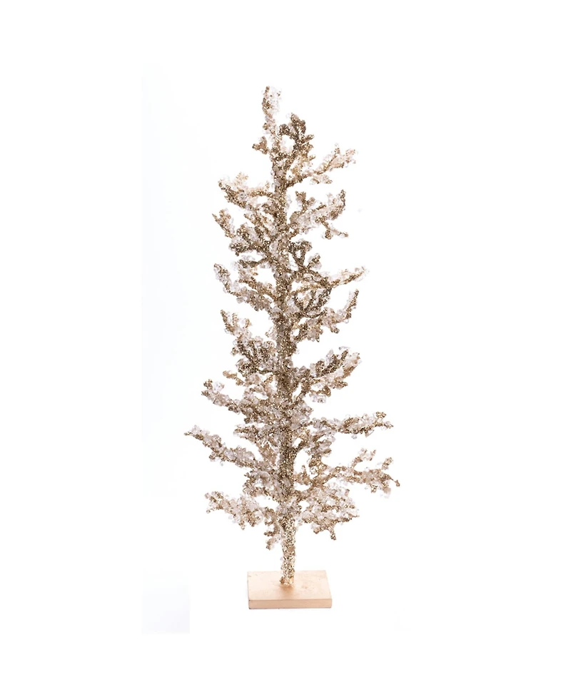 Slickblue Frosted Icy Tree Decoration - Winter Wonderland Home Accent