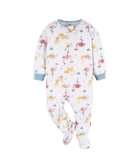 Gerber Baby Girls Footed Blanket Sleepers