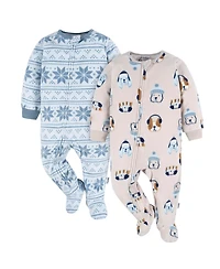 Gerber Baby Boys Blanket Sleepers, 2-pack
