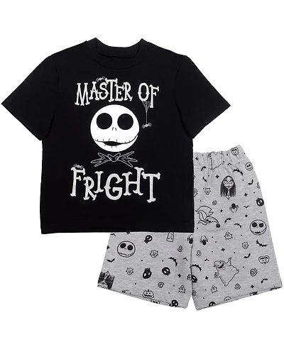 Nightmare Before Christmas Boys Jack Skellington T-Shirt and Shorts Outfit Set