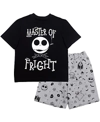Nightmare Before Christmas Boys Jack Skellington T-Shirt and Shorts Outfit Set
