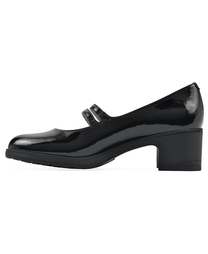 Cliffs by White Mountain Women's Hunta Mary Jane Style Block Heel Pumps