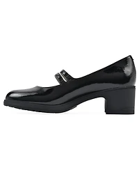 Cliffs by White Mountain Women's Hunta Mary Jane Style Block Heel Pumps