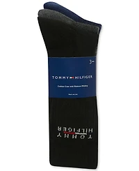 Tommy Hilfiger Men's 3-Pk. Logo Cushioned Crew Socks