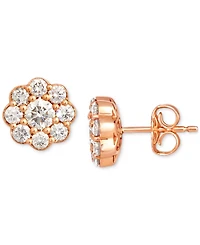 Le Vian Nude Diamond Flower Stud Earrings (1 ct. t.w.) 14k Rose Gold
