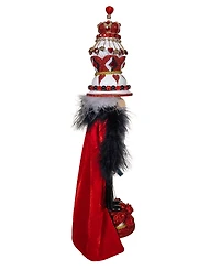Kurt Adler 18.8-Inch Hollywood King of Hearts with Cape Nutcracker