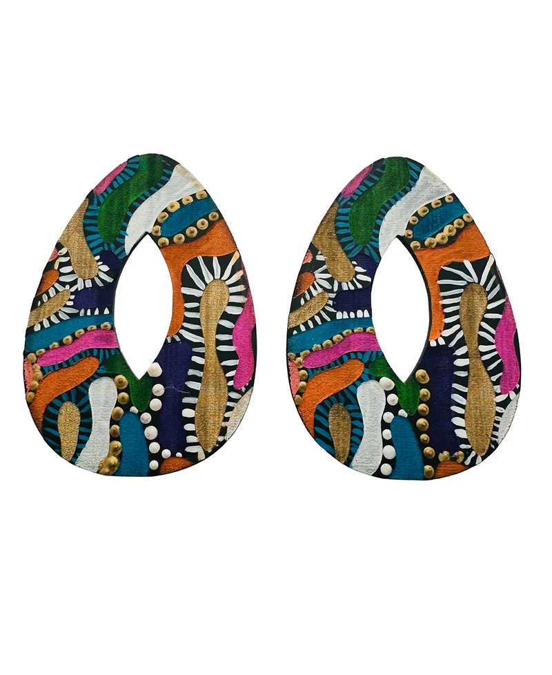 Swanky Designs Hand Painted Organic Stud