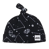 Starwars Baby Boys Star Wars The Mandalorian Baby Bodysuit Pants and Hat 3 Piece Outfit Set Newborn to
