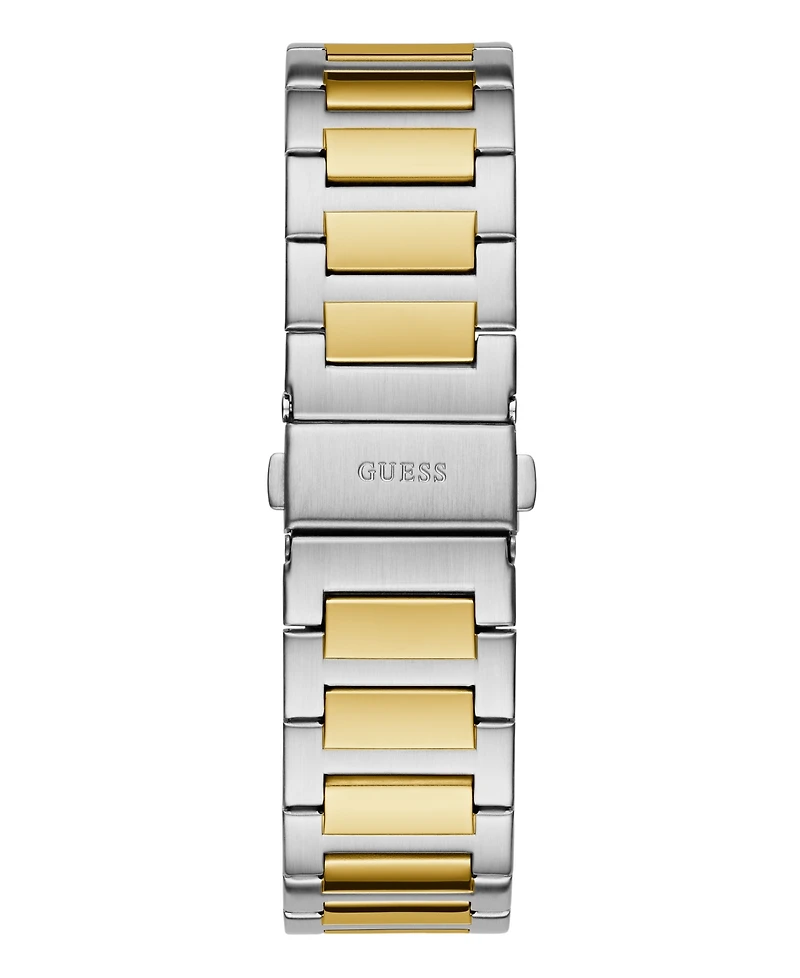 Guess Men's Analog Two-Tone Stainless Steel Watch 44mm