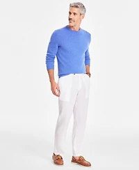 Club Room Men's Linen Cross-Dye Pants, Created for Macy's