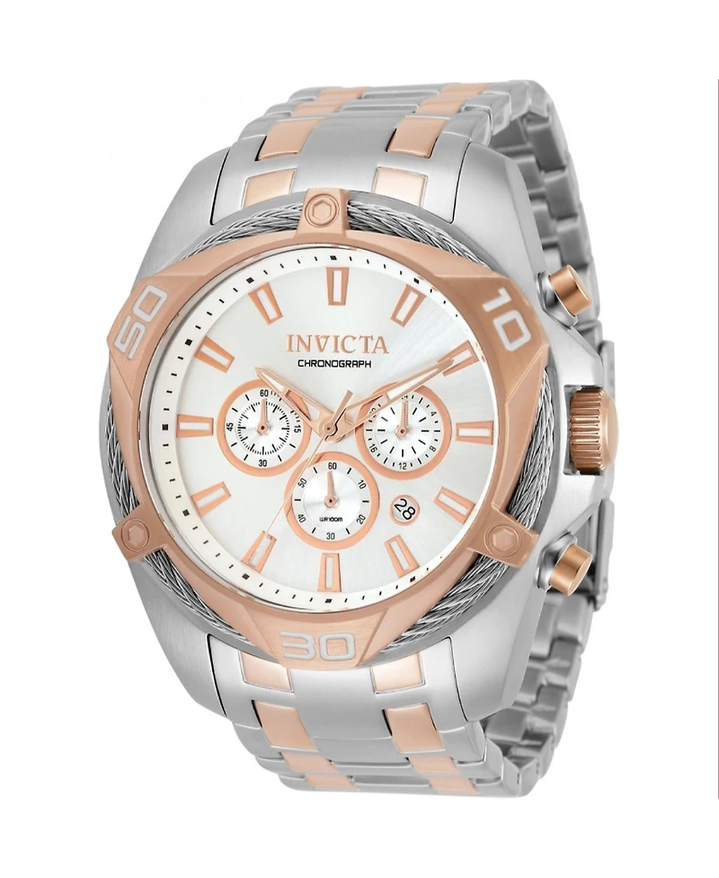 Invicta Men's Bolt Quartz Chronograph Silver Dial Watch