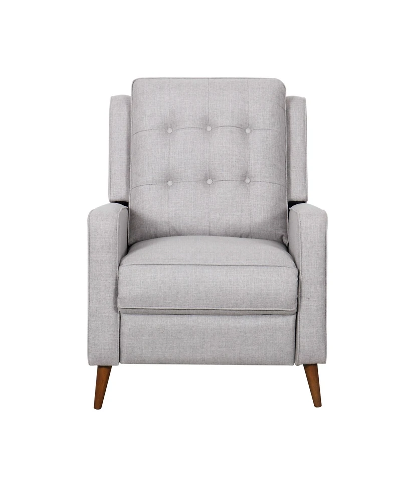 Abbyson Living 38" Mid-Century Fabric Pushback Recliner