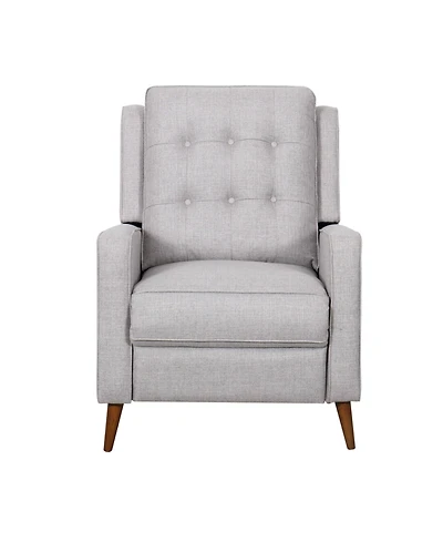 Abbyson Living 38" Mid-Century Fabric Pushback Recliner