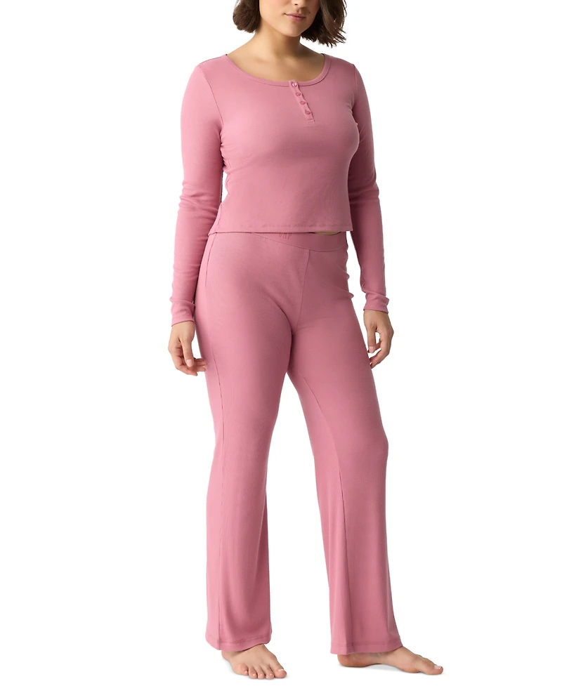 Gap GapBody Women's Long-Sleeve Rib Pajama Top