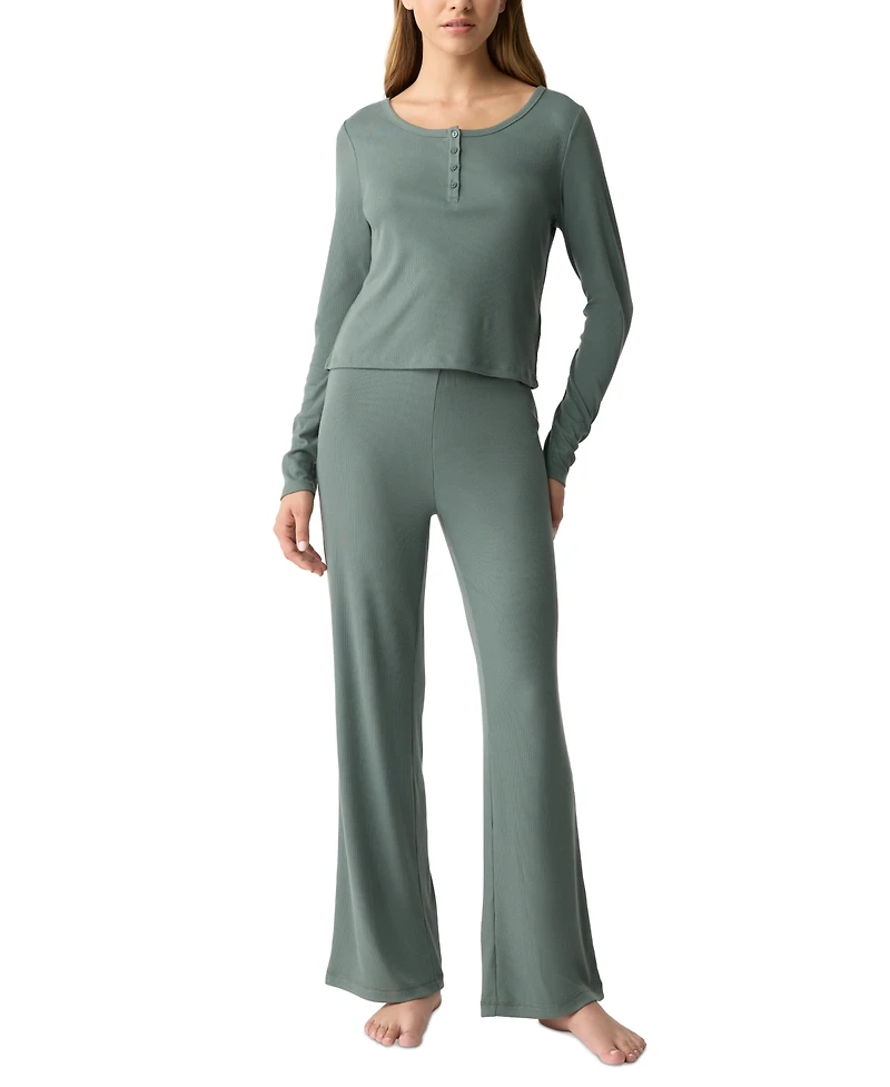 Gap GapBody Women's Long-Sleeve Rib Pajama Top