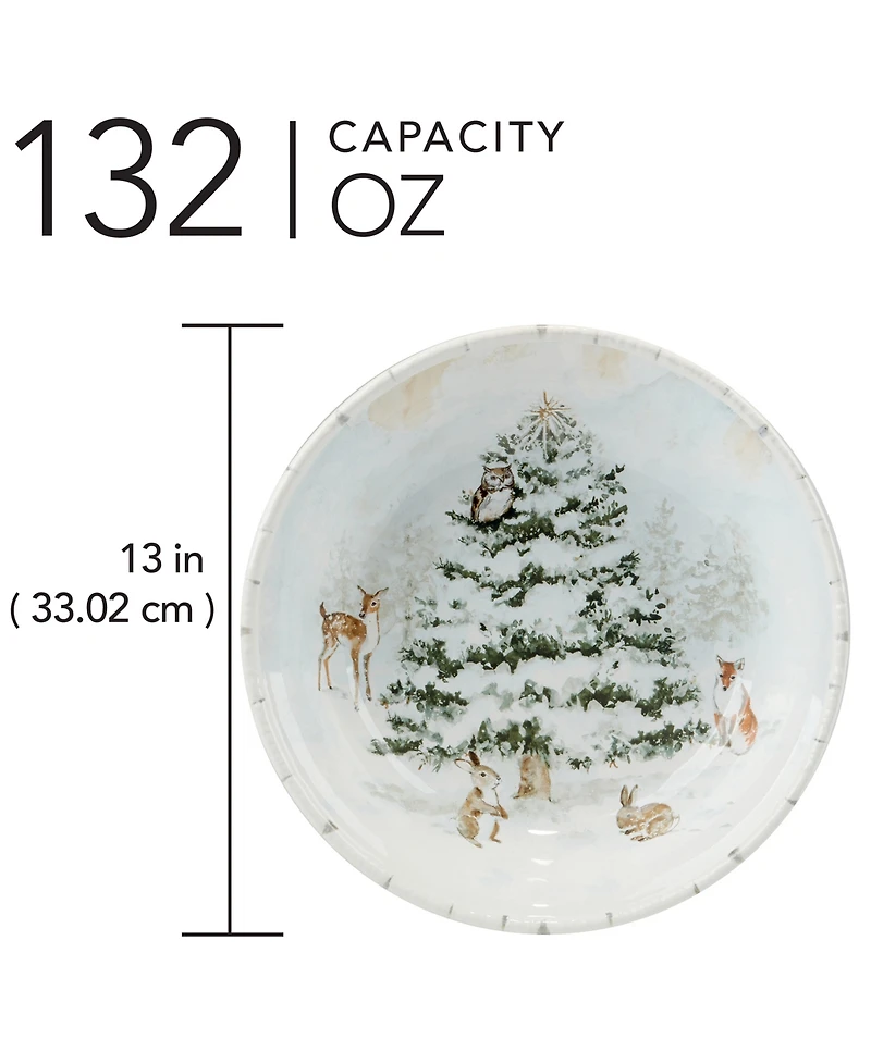 Certified International Winter's Frost Serving Bowl