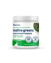 NativePath Native Greens Superfood Powder – Organic Greens, Spirulina, Beet Root Powder, Digestive Enzymes, Probiotics, Nightshade-Free, Natura