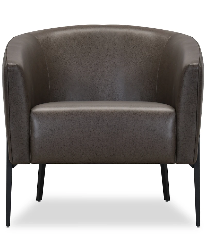 Niebee 31" Leather Accent Chair, Created for Macy's