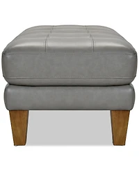 Niebee 47" Leather Cocktail Ottoman, Created for Macy's