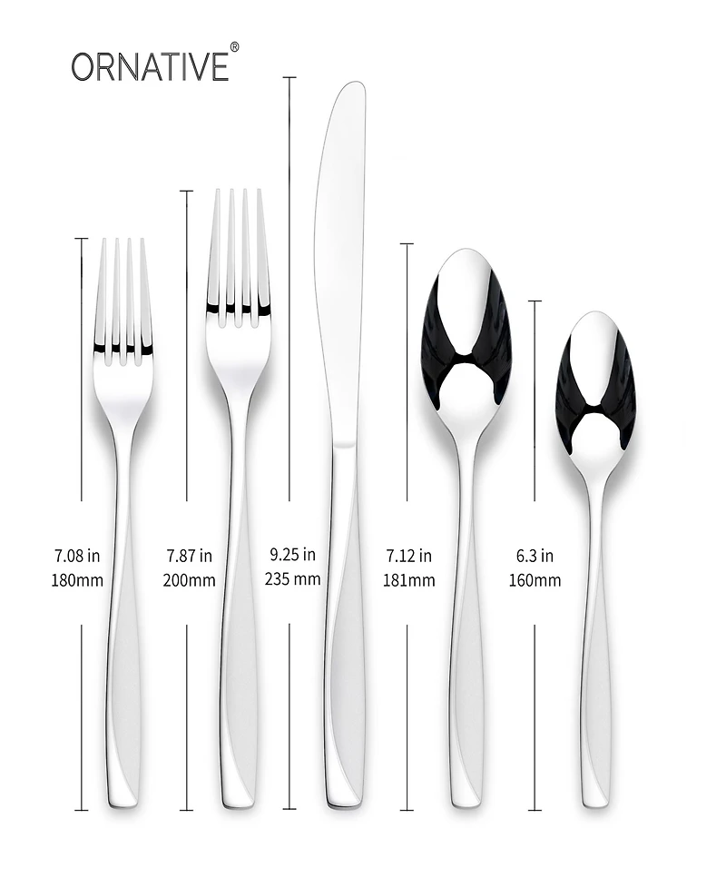 Ornative Cian Sand 20 Piece Flatware Set, Service for 4