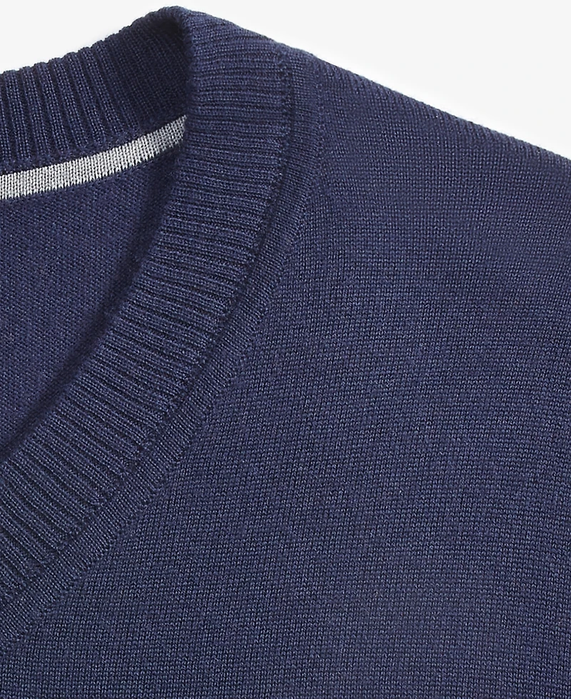 Alfani Men's Long-Sleeve V-Neck Merino Sweater, Created for Macy's