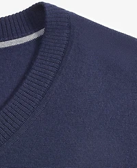 Alfani Men's Long-Sleeve V-Neck Merino Sweater, Created for Macy's