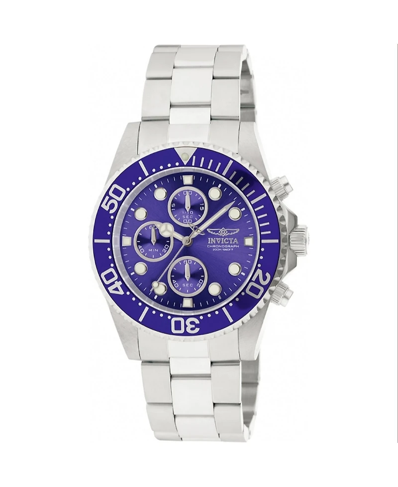 Invicta Men's Pro Diver Quartz Chronograph Blue Dial Watch