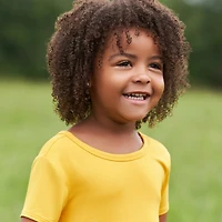 Gerber Baby Girls Midnight Floral Short Sleeve Twirl Dress