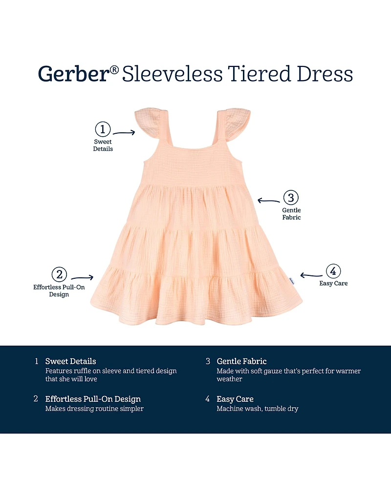 Gerber Toddler Girls Gauze Dress