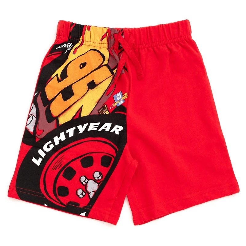 Disney Boys Hooded T-Shirt and French Terry Shorts Outfit Set to (2T - 10-12)