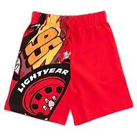 Disney Boys Hooded T-Shirt and French Terry Shorts Outfit Set to (2T - 10-12)