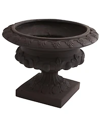 Slickblue Iron-Finished Decorative Urn Stylish Accent for Modern and Rustic Decor